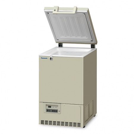 -80°C Chest Freezer with a capacity of 3 cu. ft./85 liters. Cat. PAN-MDF-C8V1-PA Panasonic