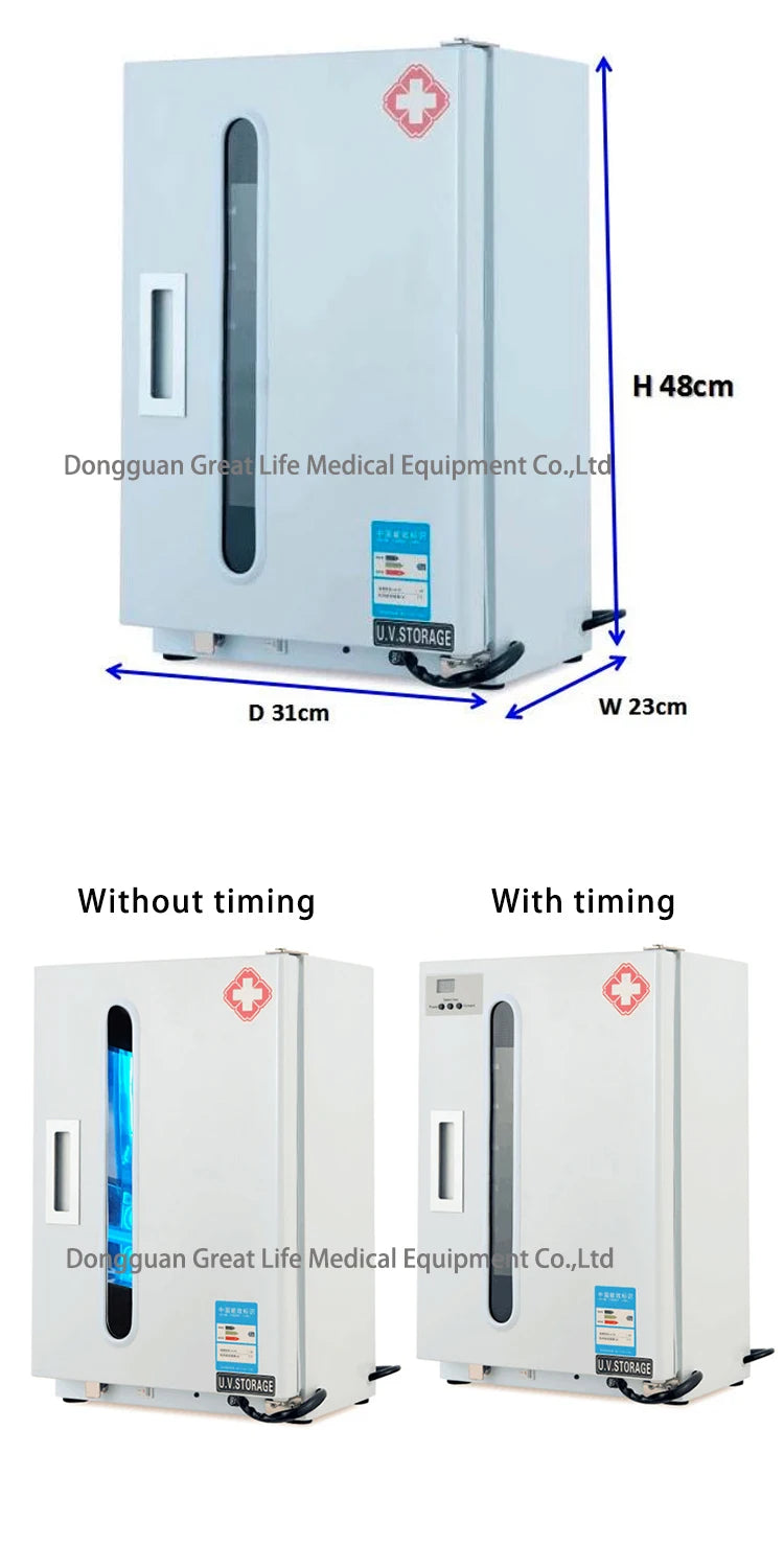 Armarios de desinfección Dental, esterilizador UV profesional, equipo de laboratorio, esterilizador de manicura con función de temporizador, 27L