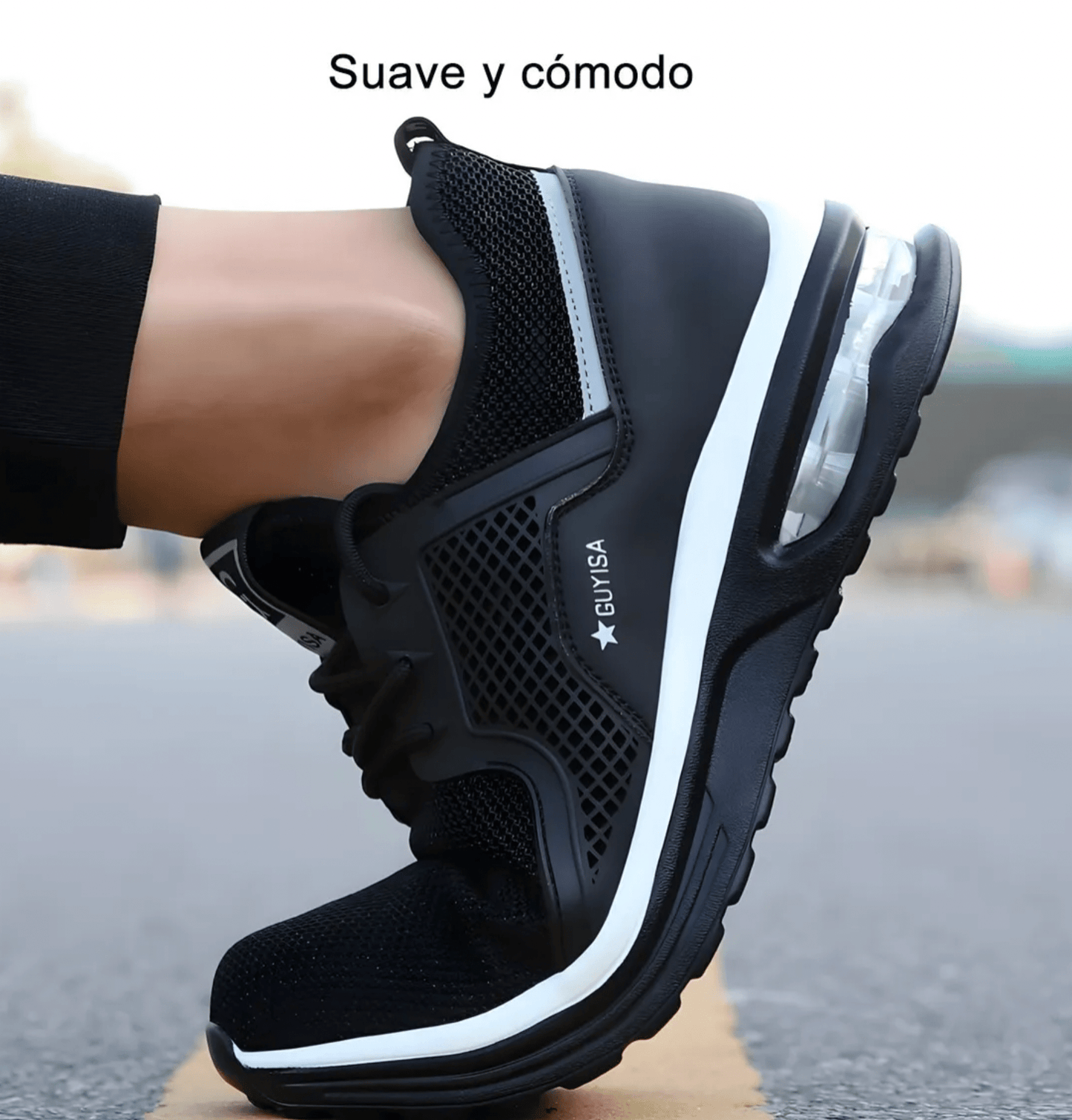 Safety Shoes With Protection, Industrial Footwear with Air Valve