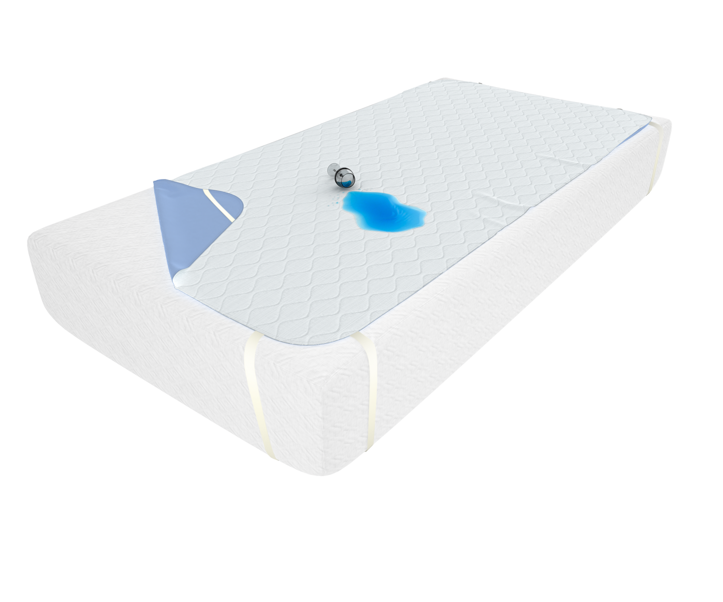 Protector impermeable para colchón individual Theraproof Max con resortes, ideal para cuidado en casa y protección de colchones.