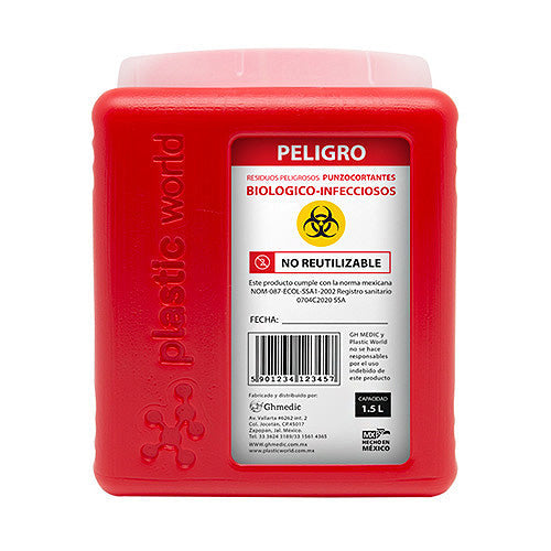 Recolector Punzocortante 1.5 Lts