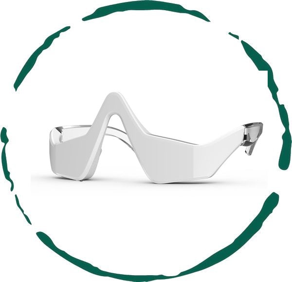 Masajeador de terapia de luz roja para ojos de DC-BeNat, para rejuvenecimiento y relajación de la piel alrededor de los ojos.