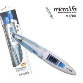Termometro Electronico Oral Axilar Rectal Punta Flexible a Prueba Agua 10 Segundos Mod. Mt200