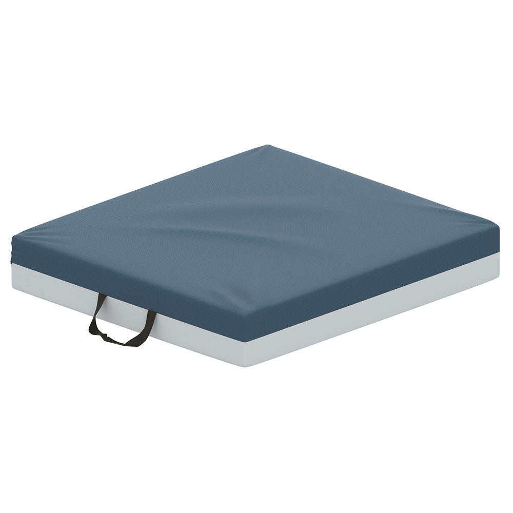 Cojín de gel TheraMart Theramed de 46x41x7.5 cm para cuidado en casa y habitación del paciente, superficie acolchada y ergonómica.