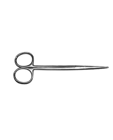 Tijera Metzembaum de 14 cm curva HERGOM para uso hospitalario, instrumental quirúrgico, tijeras médicas.