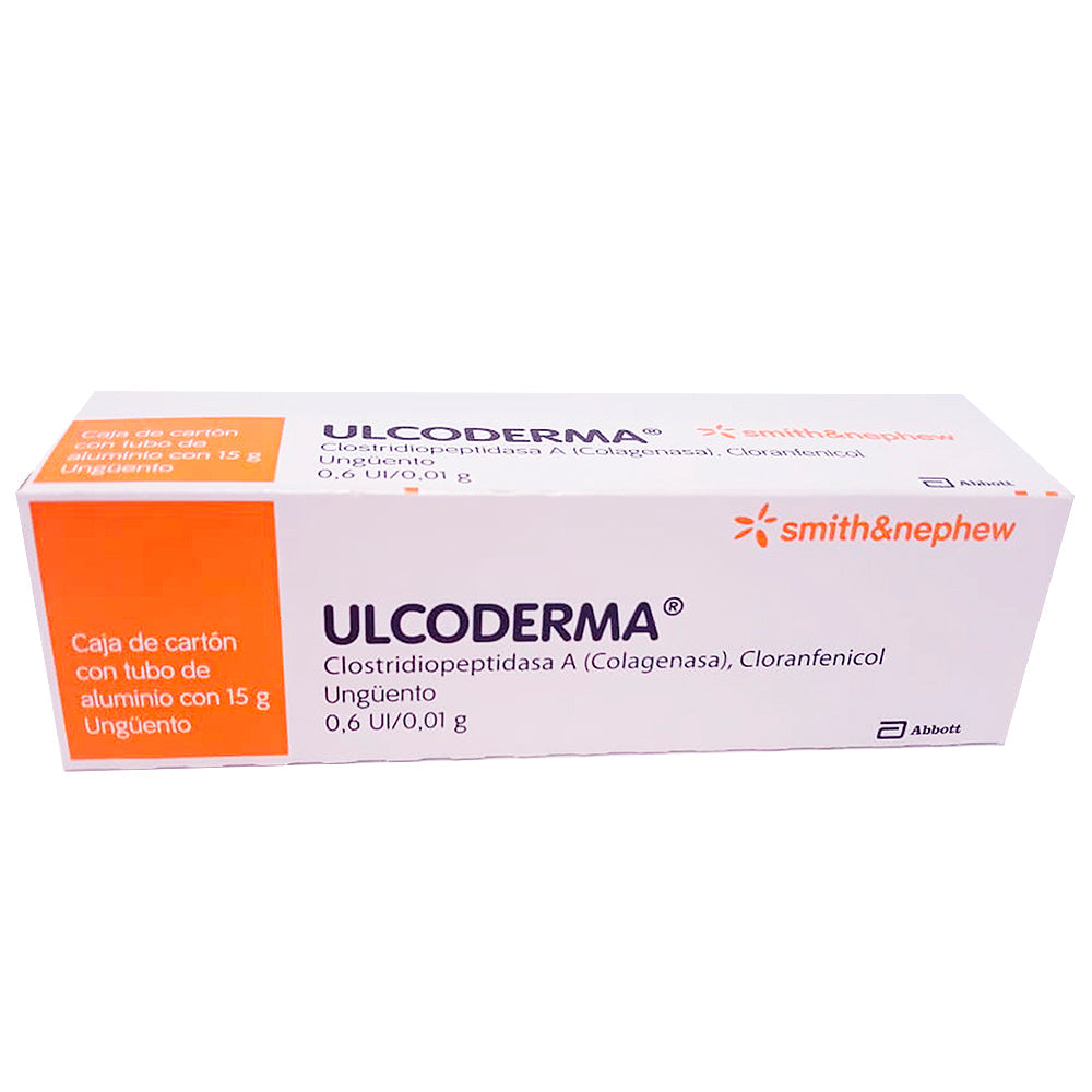 Ulcoderma Unguento 15 Gr Colagenaza Desbridante y Cicatrizante