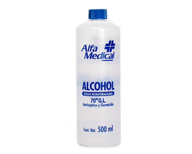 Mf Alcohol Etílico 96 ° Uso Alimenticio Medicinal 500 Ml - FarmaPlus