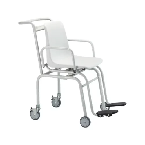 Báscula Digital Silla Con Ruedas Pierneras Plástico 200Kg Div 100g Tara Auto Hold