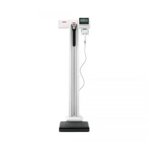 Báscula Digital Columna 250Kg Div 100g Conectividad EMR WiFi Tara Auto-Hold IMC Estadimetro Mecánico Sin Eliminador